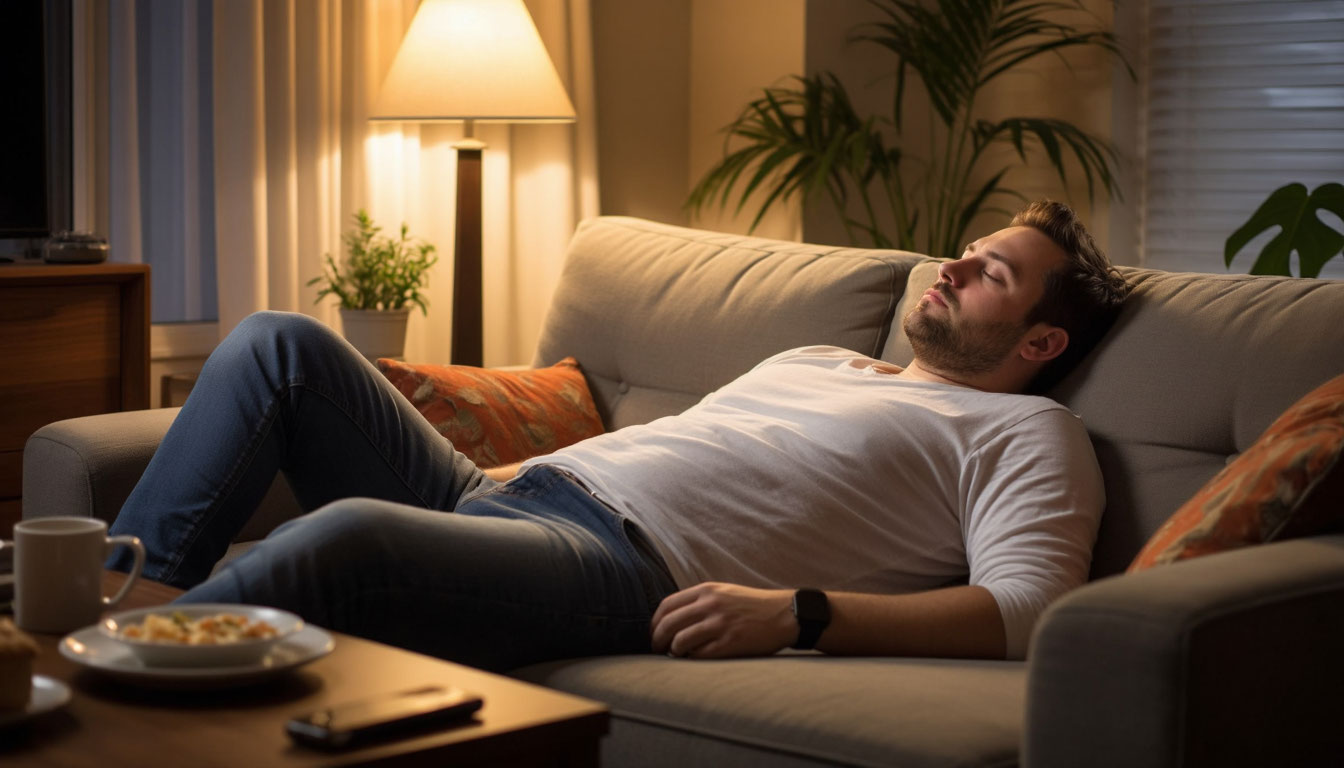 Переедание вечером.