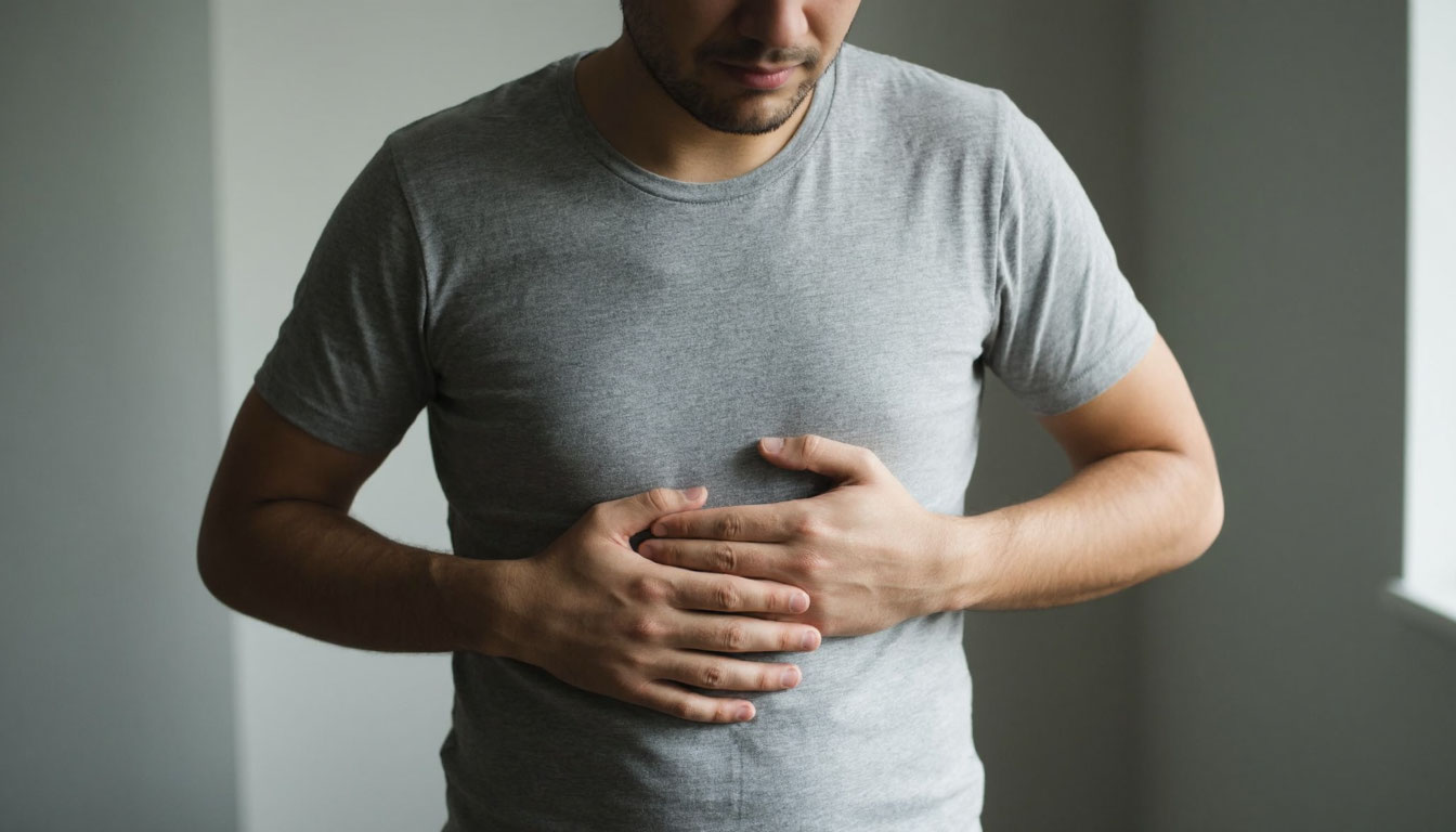 Боль и вздутие живота.